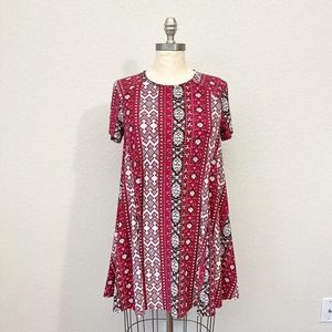 SHOW ME YOUR MUMU Nicks Babydoll Mi Amor Mini Dress Aztec Print